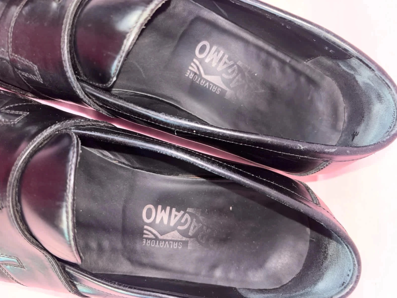 Salvatore Ferragamo heren mocassins met zwart leer en pompoenen, maat 45 – photo 3